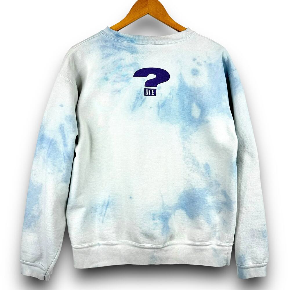Vintage Tie Dye Graphic Sweatshirt Different is Beautiful Colorful Frogs Large - Picture 5 of 8